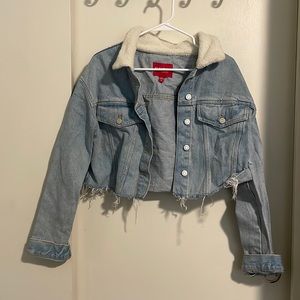 cropped jean jacket from Guess